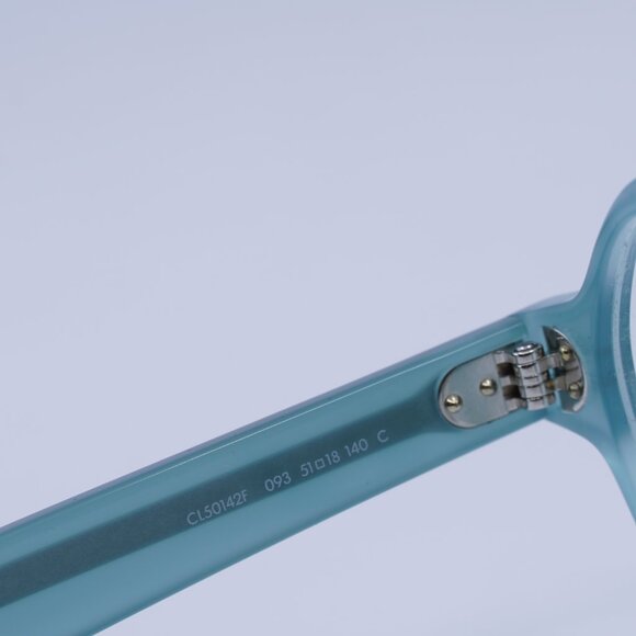 🕶️ New Celine CL50142F 093 Eyeglasses - Shiny Lime Transparent Frame - Picture 6 of 10